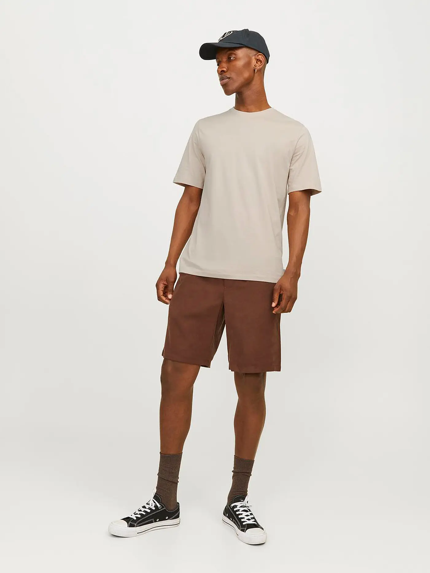 JACK & JONES | T-Shirt Slim Fit JJEORGANIC | creme